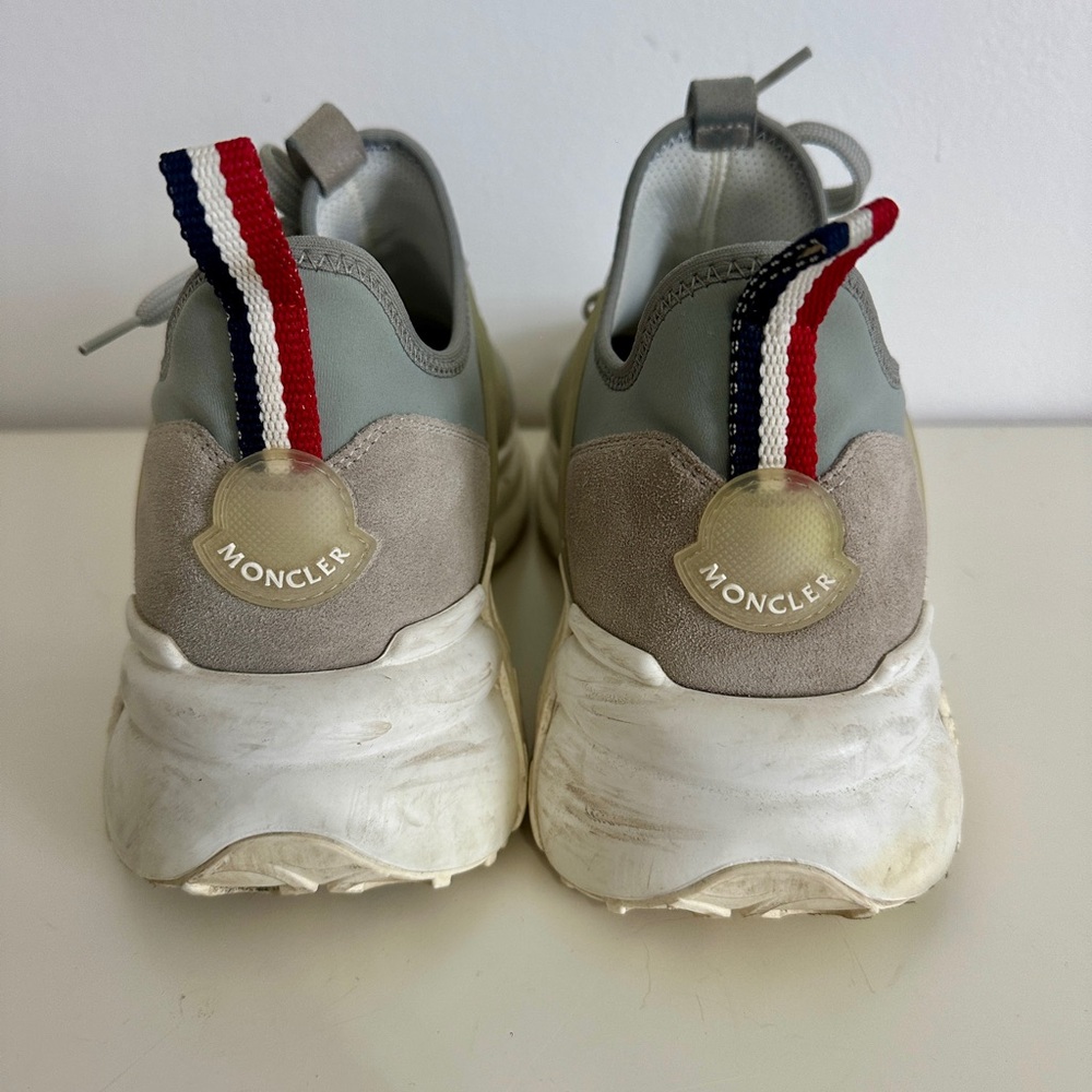 MONCLER Men's Lunarove Gray Silver Designer Shoes, SZ 43/US 10 - Picture 8 of 12